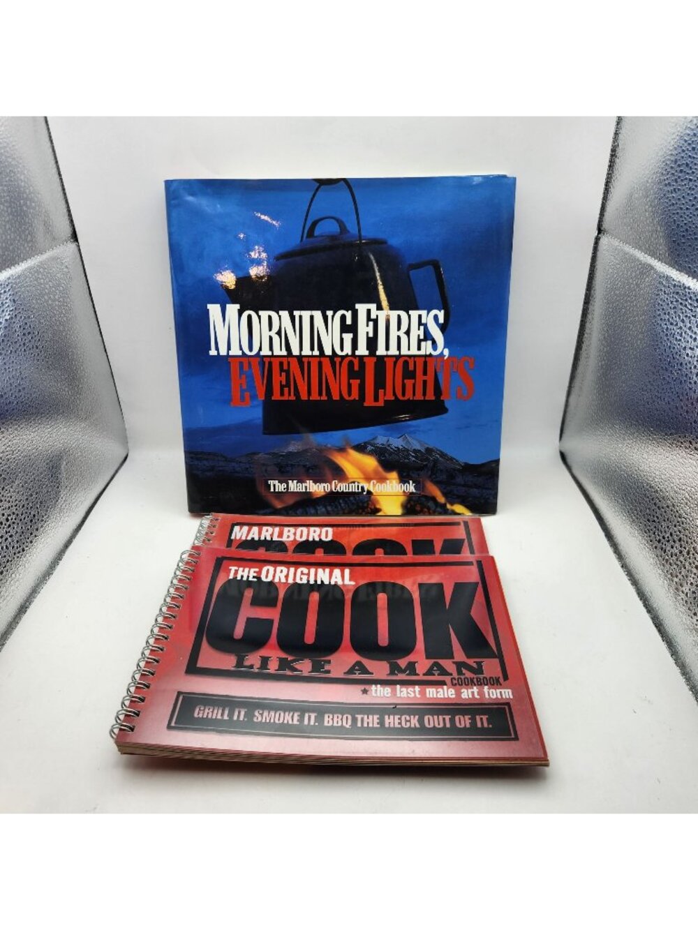 Morning Fires Evening Lights Marlboro Country Cookbook &Cook Like A Man Lot of 3